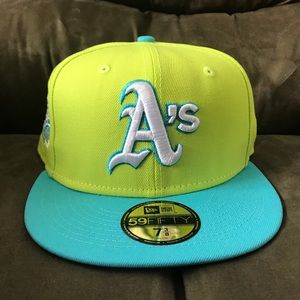 New Era Oakland Athletics 1989 World Series Cyber Vice 59FIFTY Fitted Hat 7 3/8